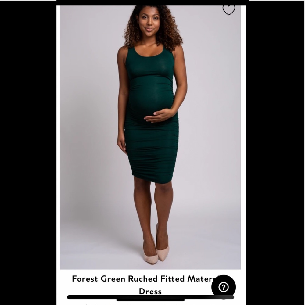 Pinkblush Bodycon Ruched Maternity Dress